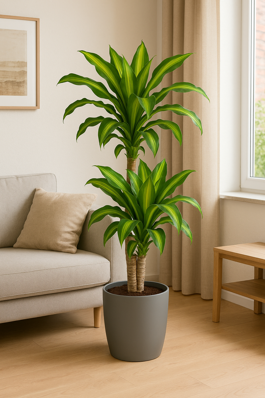 Dracaena Fragrans Massangeana Carrousel Ø30cm - ↕130 - 150cm